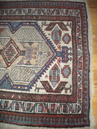 For sale is my old 3'3"x5'4" built-like-a-tank Sarab.  Notice the repair job.   Other than the repair job which is small, this rug is in great condition.  The wool  ...