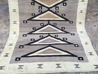 Old Navajo measuring 54”x 92” in good condition.                         