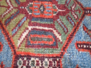 As found: An early 20th century Tribal rug measuring 5'x 7' in good condition, light even wear.  Thanks for looking.            