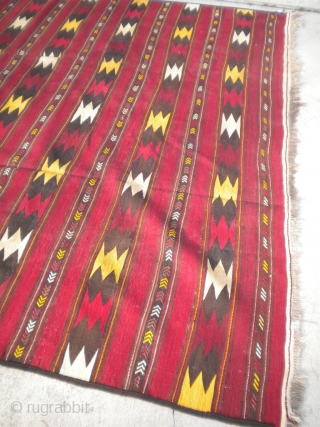 A nice vintage Afghanistan Kilim, size is 20'2"x8'2", in great condition.                      