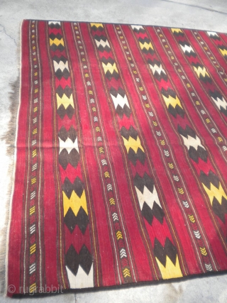 A nice vintage Afghanistan Kilim, size is 20'2"x8'2", in great condition.                      
