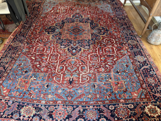 8’5”x12’ Karajeh, loose weave, supple handle, late 1920’s or early 30’s. Some light wear. More pics available. Contact me at 208-433-0312 or email roddy@rugcurator.com         