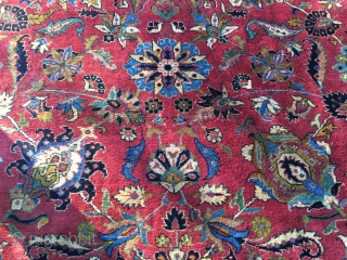 10’x 13’9” Antique Indian Tabriz in good condition. Less expensive than a modern Indo Tabriz.                  