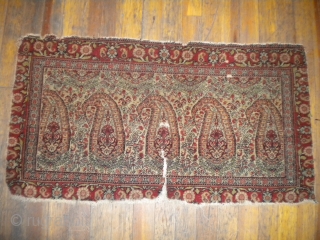 Very fine Seneh rug. 19th century.36" x 19".


                         