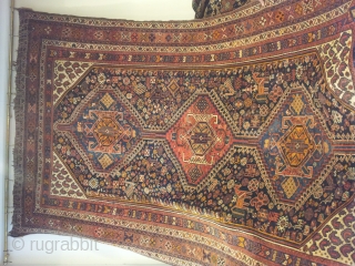 antique hamse persian 19th century 
vegtebale dye 
seize 1.87x3.00                        