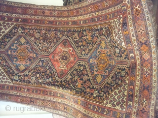 antique hamse persian 19th century 
vegtebale dye 
seize 1.87x3.00                        