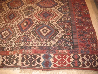 anatolian kilim antique late 19   190/326 konya?some small places need reviwe(we do it after sale)a u cen see on the last photo         