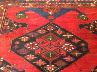 ANTIQUE KAZAK UNUSEAL BIG SIZE 1.84 x 2.97 
CIRCA 1910 
GOOD VEG COLORS 
FULL PILE 
ONE SMAAL PLACE OF REWEAV(ONLY PILE) AS YOU CAN SEE AT LAST PICTURE
     