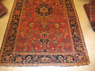 KASHAN CIRCA 1900
Good condition 
Good weaving 
Particular example
size 130 X 204 CM
                     