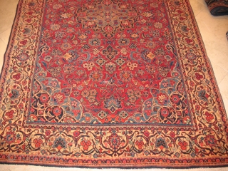 KASHAN CIRCA 1900
Good condition 
Good weaving 
Rare Design
SIZE 137 X 209 
                     