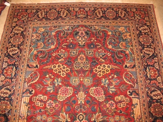 ANTIQUE KASHAN
FULL PYLE
Excellent Condition
Small hole can be trained to repair (See the picture)
SIZE : 135 X 208
ITEM NO. 28              