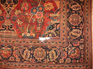 ANTIQUE KASHAN
FULL PYLE
Excellent Condition
Small hole can be trained to repair (See the picture)
SIZE : 135 X 208
ITEM NO. 28              
