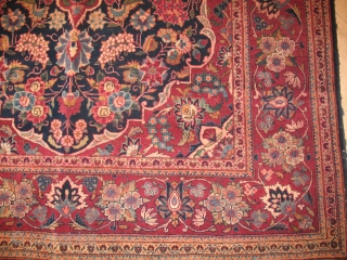 ANTIQUE KASHAN CICRCA 1900
Excellent Condition
Two small holes can be repaired 
size  133 X 208
ITEM NO. 32                