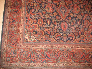 ANTIQUE KASHAN CIRCA 1900
Good condition 
Low Pyle 
Repairs needed
size : 128 X 205 
ITEM NO. 43                 