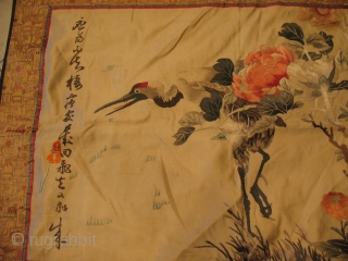 19th-century Chinese 
Excellent condition 
Size:  57 X 82
ITEM NO. 1

SIZE   55 X  143
ITEM NO. 2              