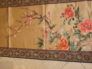 19th-century Chinese 
Excellent condition 
Size:  57 X 82
ITEM NO. 1

SIZE   55 X  143
ITEM NO. 2              