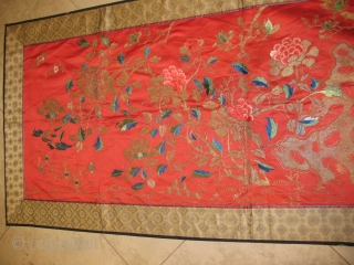19th-century Chinese 
Excellent 
condition 
Size: 70 X 165
ITEM NO. 3                       