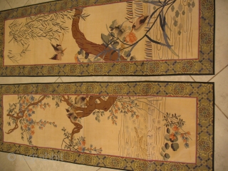 Pair 19th-century Chinese 
Excellent condition 
Size: 37 X 112 cm Each one
ITEM NO. 4                   