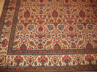 Antique Dabir Kashan Circa 1900
Very good condition
Size :  212 X  310
ITEM NO. 58                  