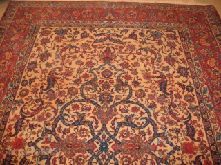 Antique Isfahan Circa 1900?
Very good condition
SIZE : 216  X  321 
ITEM NO. 60                  