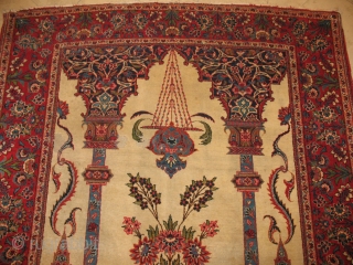 ANTIQUE KASHAB
CIRCA 1900
GOOD CONDITION
SIZE : 127 X 202 
ITEM NO. 63
                      