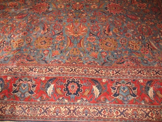 KASHAN CIRCA 1900?
GOOD CONDITION
SIZE : 264 X 345
ITEM NO. 73
                       