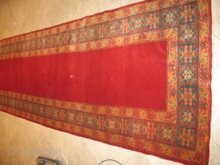 ANTIQUE TURKISH BORLU circa 1900
perfect condition
size : 110 X 750 cm
ITEM NO. 138                    