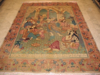 ANTIQUE TABRIZ 

The second half of the 20th century
PERFECT CONDITION
SIZE : 180 X 244
ITEM NO. 140                 