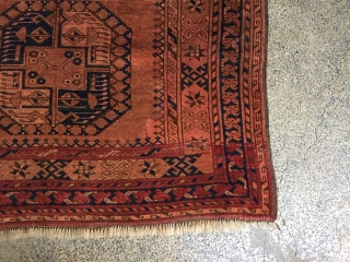 Antique ersari philpai Turkmen rug from north Afghanistan. Excellent condition. More than 100 years old. Size 217x120 cm               