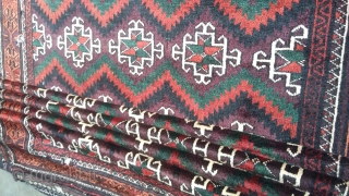 High quality antique sistan baloch with very rich colors.Size 290x133 cm.Very soft and smooth. Almost 70 years old. There is two very small holes but I will repair it very good.  