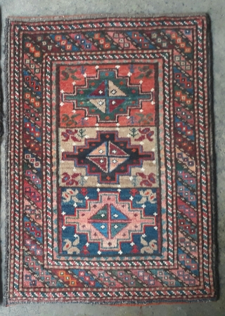 Balochi balisht with very rich colors. Size 75x55 cm                        