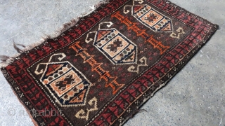 Antique Tribal Baluchi Torba with unusual design.Size 75x45 cm                        