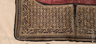 SOLD Antique Ottoman handwork horse saddle kit,full set ,full Handwork embroidery.collectibles very Rare pieces.
Museum quality.
woven on leather. silver and metallic embroidery.

Contact : mkose73@hotmail.com          