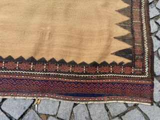 Baluch antique camel color, 
Size:114x110 cm                           
