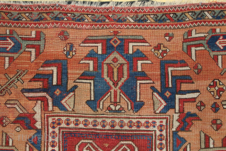 Anatolian antique carpet. 
Similar one recently sold at Rippon Boswell, 28 May 2022
Size: 147cm x 220cm.                 