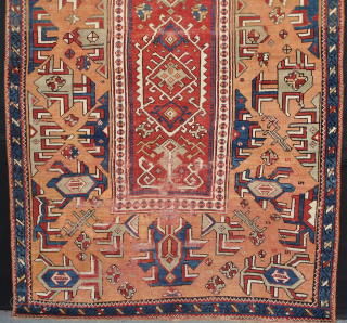 Anatolian antique carpet. 
Similar one recently sold at Rippon Boswell, 28 May 2022, 
So far l have found 4 more similar ones and put them together in one image. 

Size: 147cm x  ...