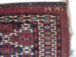 Turkmen Yomud - Aksu torba. Size: 14.9" x 38 cm x 65 cm.                    