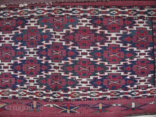 Turkmen Yomud - Aksu torba. Size: 14.9" x 38 cm x 65 cm.                    