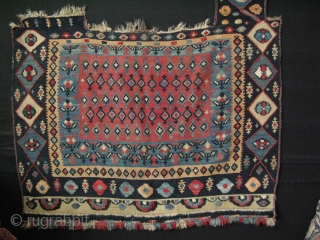 North West Persia, Bidjar horse blanket. Pile and flatweave.                        