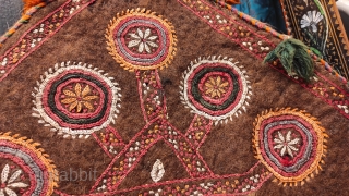 Turkmen Yomud embroidered felt asmalyk.                            