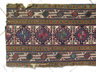 Shahsavan mafrash panel.
Size : 20" x 40" - 50cm x 102cm