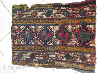 Shahsavan mafrash panel.
Size : 20" x 40" - 50cm x 102cm