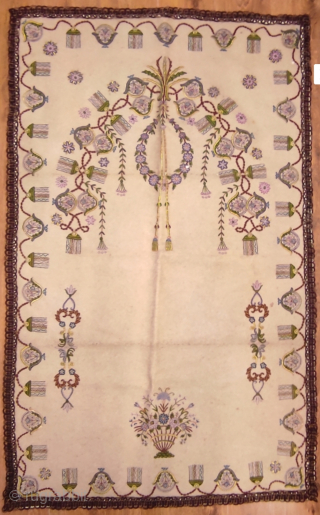 Ottoman praying mats. Total twelve pieces, 
Sold as collection. Two of them are not in great condition.
Price for all is $2850 plus shipping. l have some of them posted on my pages  ...