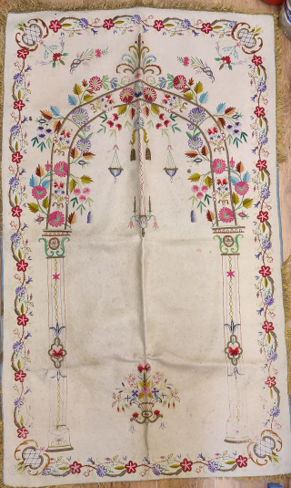 Ottoman praying mats. Total twelve pieces, 
Sold as collection. Two of them are not in great condition.
Price for all is $2850 plus shipping. l have some of them posted on my pages  ...