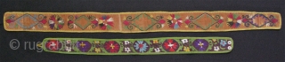 Lakai Fine silk embroidered belts. Size: 24" x 2" and 36" x 2.5"                    