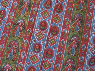 Tajikistan soft Shoi Ikat Chapan. Lined with printed Russian cotton and faced adras ikat. Indigo dyed lining inside of arms. A small pale stain on back side. Circa 1900 or earlier size:  ...
