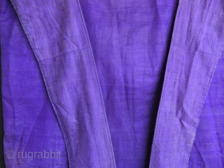Antique Uzbek Silk Robe & Cloak.

Silk base and silk embroidered sides. Some worn areas on the backside.

Size: Height: 59.8" - 152 cm / Each arm 53.1" - 135 cm long / Armpit  ...