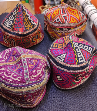 Group of Persia Khorosan Türkmensahra hats.
