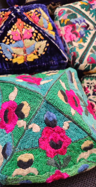Group of Uzbekistan foldable hats.