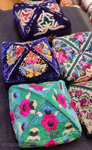 Group of Uzbekistan foldable hats.